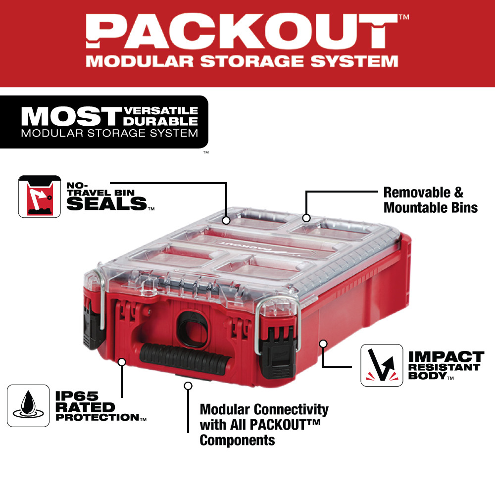 Milwaukee PACKOUT Compact Organizer from GME Supply